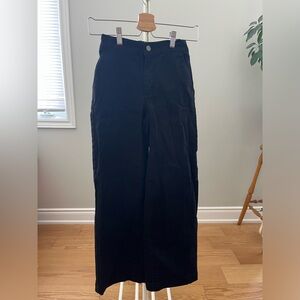 OAK + FORT Straight Leg Pants -Black Size. XS